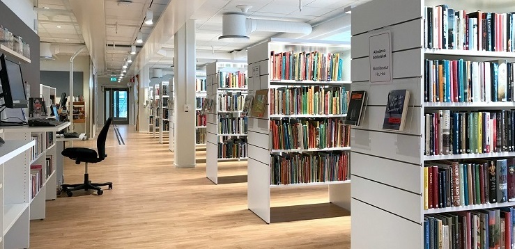 Sjukhusbiblioteket på Helsingborgs lasarett.