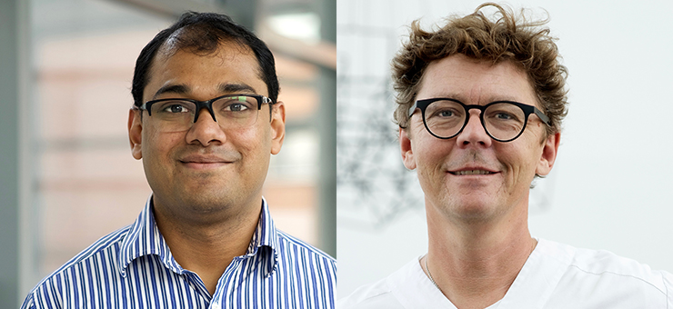 Forskarna Tirthankar Mohanty och Adam Linder