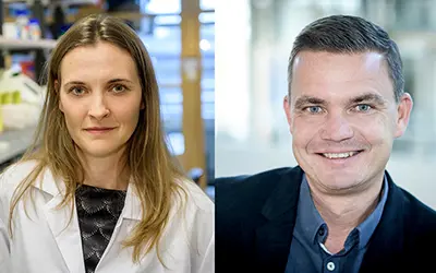 Anja Meissner och Martin Magnusson som ligger bakom studien om högt blodtryck. 